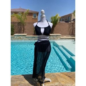 Bikini with cover up skirt